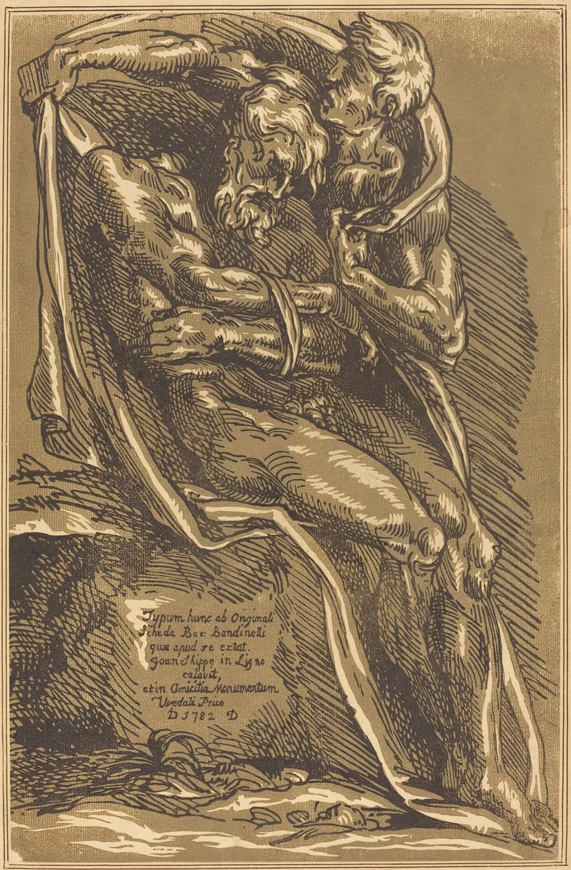 Un uomo nudo, seduto, con le mani legate - National Gallery of Art